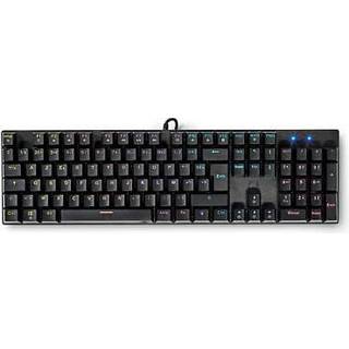 Nedis - Wired Gaming Keyboard | USB Type-A | Mekaniske Taster | LED | AZERTY | FR layout | USB Drevet | Strømkabellængde: 1.50 m | Gaming - GKBDM110BKFR