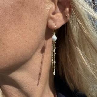 RICE DOT EARHTREAD | GOLDEN