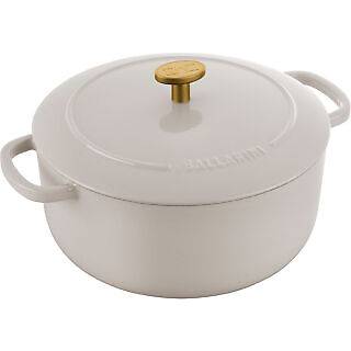 BALLARINI Bellamonte Cocotte 22 cm / 3 l, Rund, Elfenben-Hvid, Støbejern