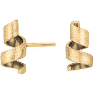 Siersbøl Shape Sølvforgyldt ørestik lille spån