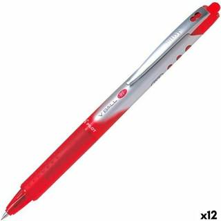 12 x Pilot V Ball RT pen 0,7mm rød