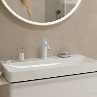 hansgrohe Tecturis S 1-grebs håndvaskarmatur 116mm tud t/hv m/bv mat hvid