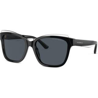Emporio Armani EA4209 605187 54 Solbriller Kvinder Black - Clear Top - 54mm