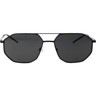 Emporio Armani Mand EA2147 300187 Solbriller Metal Sort Grå Geometrisk Normal