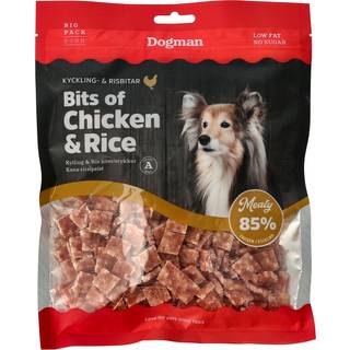Dogman Hundegodbidder Stykker af Kylling & Ris 250g
