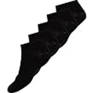 5-Pak sorte bambus ankelsokker (Herre) - Str. 40-46