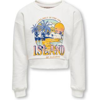 Kids Only Cloud Dancer/island Sweatshirt - Str. 7-8y 122/128cm