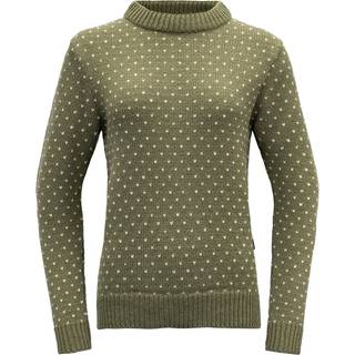 Devold Unisex Sørisen Wool Sweater Lichen, LICHEN/OFFWHITE, M