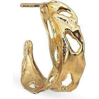 Jane Kønig Leaf Ørering Single 18 kt. Forgyldt Sølv LH-HOL23-G-Left - Dame - 925 Sterling Silver