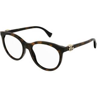 Gucci Kvinde GG1074O 005 Optiske stel Acetat Havana Transparent Cat Eye