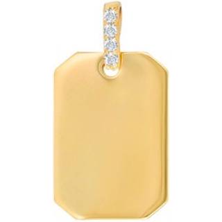 Nordahl Andersen guldvedhæng 8 kt guld m. cubic zirkoner inkl. kæde