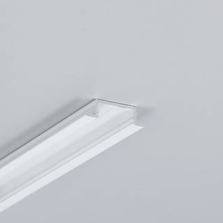 2m aluprofil GROOVE14.V2 BC3/Y - Hvid lakeret, indbygget, LED skinne
