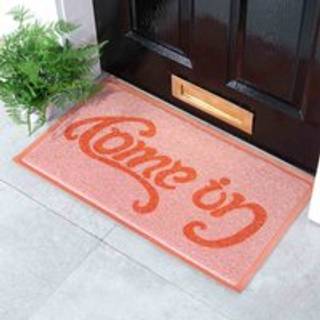 Artsy Mats Artsy Mats Pink Come in Go Away Doormat