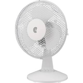 Equip 9" skrivebordsventilator (hvid) - På lager i butik