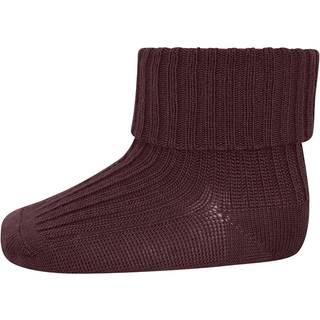 Baby Ankel Strømper I Merino Uld Med Ombuk