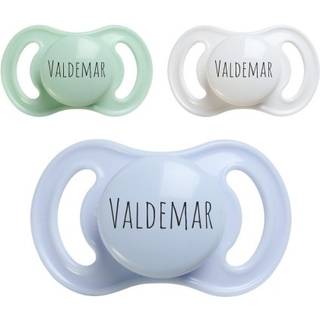 Esska Happy Mini, Str. 1 (0-6 Mdr.), Symmetrisk - Silikone, Sutter Med Navn