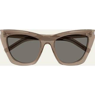 Saint Laurent SL 214 KATE 025 55 Solbriller Kvinder Brun - Transparent Brown - 55mm
