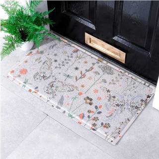 Artsy Mats Artsy Mats Multi Butterfly Floral Print Doormat