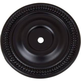 Gliderite hardware 5060-Mb-10 2,5-tommer rund skab bagplade 10 pakke mat sort finish