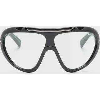TOM FORD Mand FT1094 LINDEN 01N Solbriller Injiceret Sort Grøn Maske Fotokromatisk