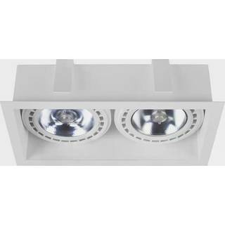 Indbygget downlight Mod II, 2 lyskilder, hvid