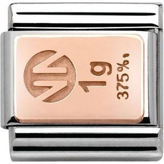 Nomination Anhänger - Composable Classic - 9k Rosegold, Edelstahl - Barren - 430102/01 - roségold
