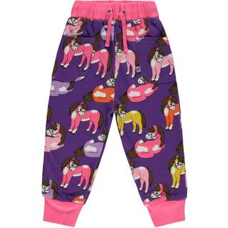 Småfolk Joggingbukser Med Hester Purple Heart 5-6 Y  Lilla  5-6 år  kvinde