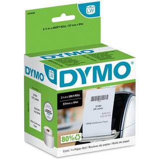 DYMO LabelWriter papirruller | kontinuerlige | 57mm x 91m | 1 rulle