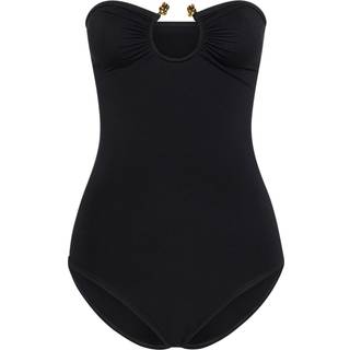Bottega Veneta Knot bandeau swimsuit - black - XS
