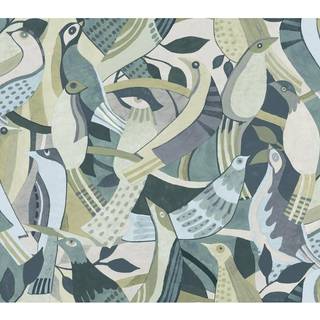 York Wallpaper Fauvist Flock AG2017