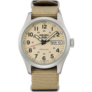 Seiko SRPJ83K1 5 Sports Beige/Tekstil Ø36 mm