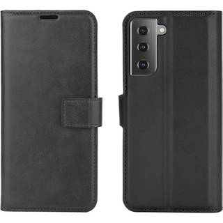 Samsung Galaxy S21 Læder Flip Cover m. Pung - Sort
