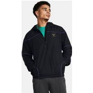 Windbreaker Under Armour Project Rock Anorak Jacket Black/ Pluto/ Black S - Black - S