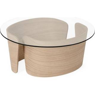 Sibast Furniture No 7 Lounge Sofabord Ø70 Lav Hvid Olieret Eg/Glas