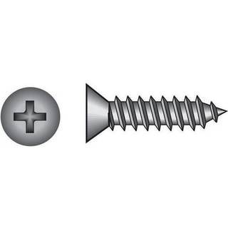 Hillman Group 823525 Rustfrit st?l fladt hoved Phillips Sheet Metal Skrue 12x2,5-tommer 50-pack
