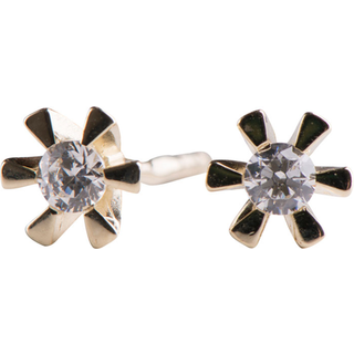 Siersbøl 14kt. guldørestikker med cubic zirkonia