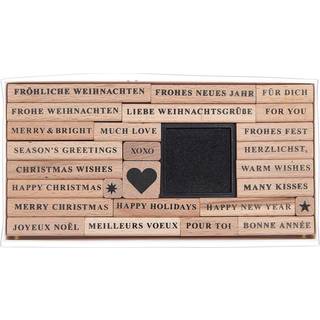 Paper Poetry XL Stempelset Merry Christmas serif