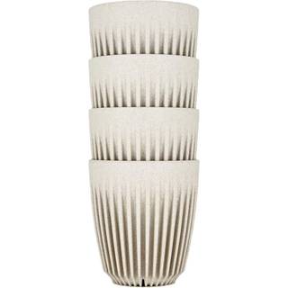 HuskeeCup 4 stk. pakke 8 oz Natural