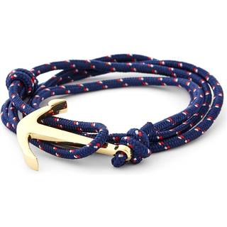 Blåt/Guldfarvet Ankerarmbånd