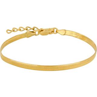 Flat Armbånd, Guld, 16+3 cm