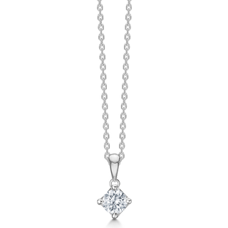 CROWN vedhæng i 14 kt. Hvidguld med diamant på 0,34 ct.