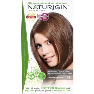 Naturigin Permanent Hair Dye 4.6 Kobberbrun ammoniak og paraben Gratis op til 100% gr? h?rd?kning Langvarig vegansk grusomhed gratis