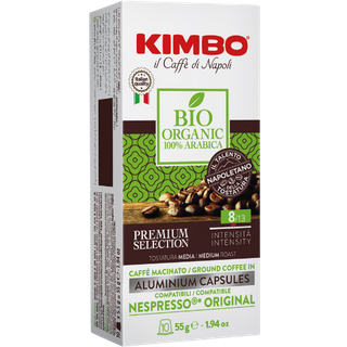 Kimbo Espresso Bio Økologiske kaffekapsler 10 stk
