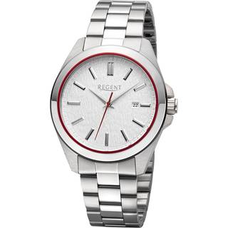 Regent 11150784 Herrenuhr Quarz Stahl/Silberfarben