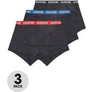 BadRhino Big & Tall BadRhino Big & Tall Black 100% Cotton Waistband Boxers 3 Pack
