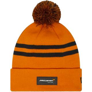 McLaren Racing Pom Orange Beanie Hat newera adult unisex Orange newera adult unisex Orange newera adult unisex Orange newera adult unisex Orange newer - Osfm