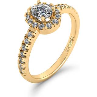 14 Karat Guld Ring fra Henrik Ørsnes Design med Diamanter 0,51 Carat W/SI