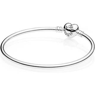 Pandora Armreif - Herz Verschluss - 596268 - silber