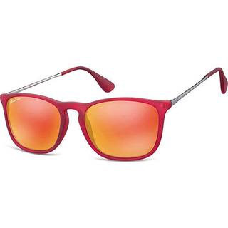 Montana Briller MS34 MS34B 54 Solbriller Kvinder Rød - Red - 54mm