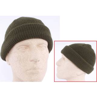 Genuine Wool Watch CAP - Oliven